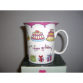 Light Ceramic Cup -- Birthday Cake