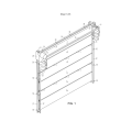 Sectional folding up garage door